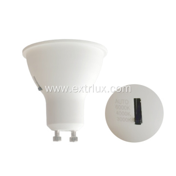 LED GU10 4-segment dial spotlight 5W 3CCT